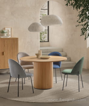Mesa de Comedor Belisa Redonda Natural (120x120)