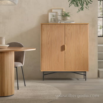 Aparador Cubo Belisa Natural 2 puertas (100x40x120)