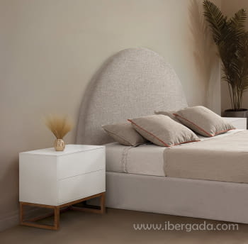 Mesita 2 Cajones Natural/Blanca (50x40x58)