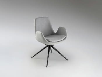 Silla Zuna Giratoria Gris Claro