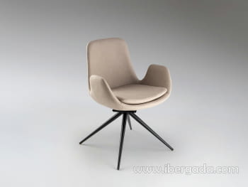 Silla Zuna Giratoria Beis