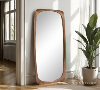 Espejo Madera Nogal Vestidor (175x70)