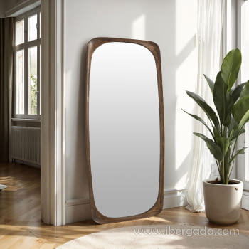 Espejo Madera Nogal Vestidor (175x70)