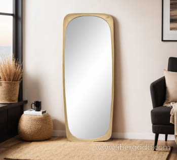 Espejo Madera Roble Vestidor (175x70)