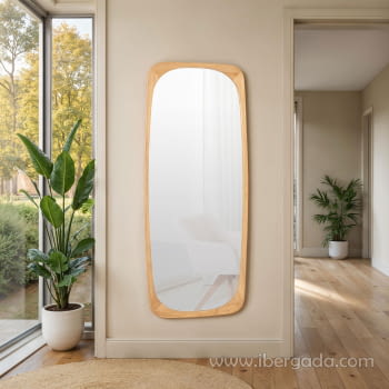 Espejo Madera Roble Vestidor (175x70)