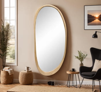 Espejo Madera Roble Vestidor (180x85)