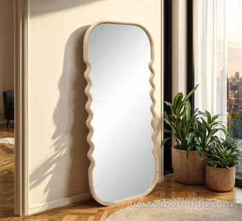 Espejo Madera Roble Vestidor (160x60)