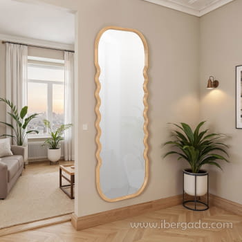 Espejo Madera Roble Vestidor (160x60)