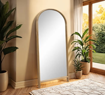 Espejo Madera Roble Arco Vestidor (160x60)