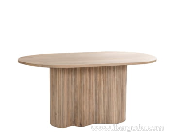 Mesa de Comedor Madera Mango Oval (160x90)