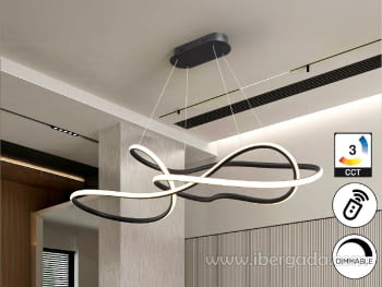 Lámpara Evania Negro Mate