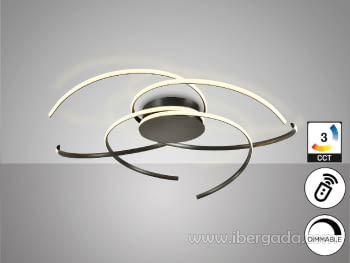 Plafón Cadence Negro