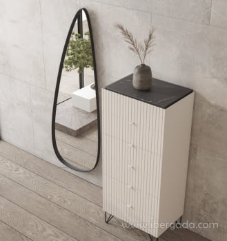 Espejo Vestidor Diseño Metal (70x170)