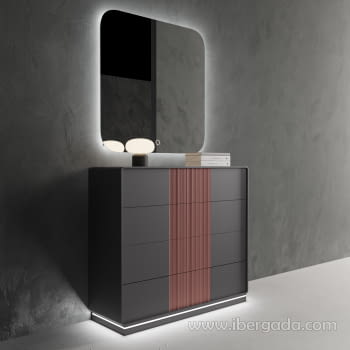 Espejo Cuadrado luz LED (100x100)