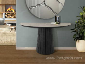 Consola Koria Piedra/Negro (130x42x80)