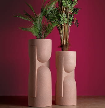 Macetero Alto Nivor II Rosa (38x36x91)