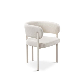 Silla de Comedor DC-421 Blanco Marfil