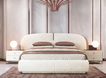 Pack Cabecero y 2 Mesitas B08a Blanco/Crema