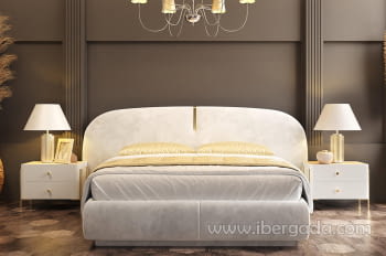 Pack Cabecero y 2 Mesitas B08b Blanco/Crema