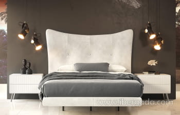 Pack Cabecero y 2 Mesitas B011 Tapizado/blanco