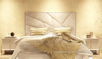 Pack Cabecero y 2 Mesitas EKO-02 Crema/Blanco