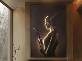 Cuadro Silueta luz LED (120x80)