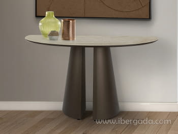 Consola Samara Marrón/Travertino (130x42x78)