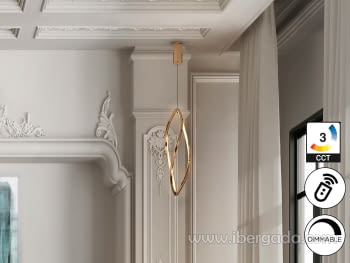 Lámpara Adele Pequeña Oro Rosa