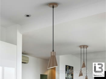 Lámpara Bera 1L Marrón