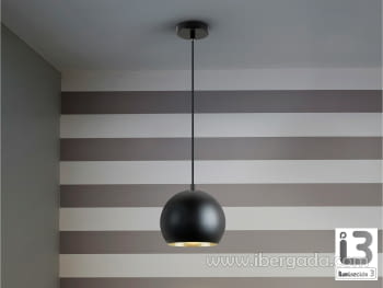 Lámpara Olena 1L Negro/Oro