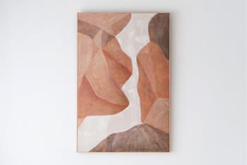 Cuadro Abstracto Sombras en Ocre N1 (100x150)