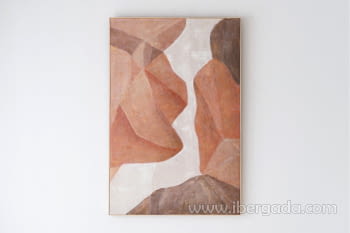 Cuadro Abstracto Sombras en Ocre N1 (100x150)