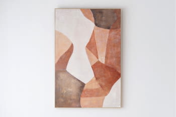 Cuadro Abstracto Sombras en Ocre N2 (100x150)