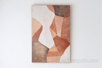 Cuadro Abstracto Sombras en Ocre N2 (100x150)