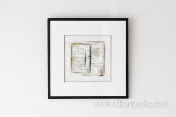 Cuadro Abstracción en Lino N2 (80x80)