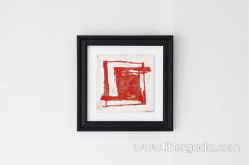 Cuadro Abstracto Rojo (50x50)