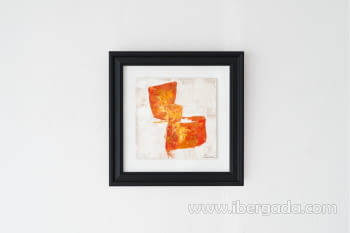 Cuadro Abstracto Naranja (50x50)