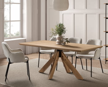 Mesa de Comedor Rectangular Roble (160x90) o (180x90)