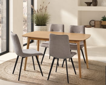 Mesa de Comedor Rectangular Roble (160x90) o (140x80)