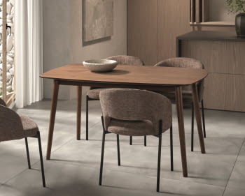 Mesa de Comedor Rectangular Nogal (160x90) o (140x80)