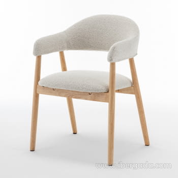 Silla de Comedor DC-417 Marfil/Roble