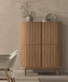 Aparador Cubo Corfu  4 Puertas (110x45x140)