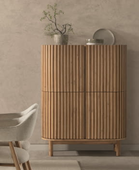 Aparador Cubo Corfu  4 Puertas (110x45x140)