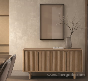 Aparador Kinga Acacia 4 Puertas (160x45x80)