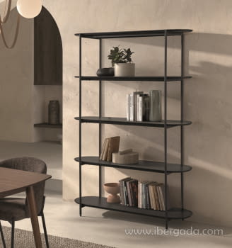 Estantería SH-511 Negra (120x38x180)