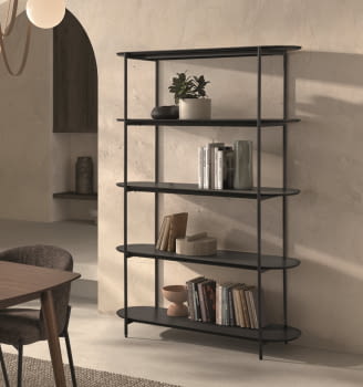 Estantería SH-511 Negra (120x38x180)