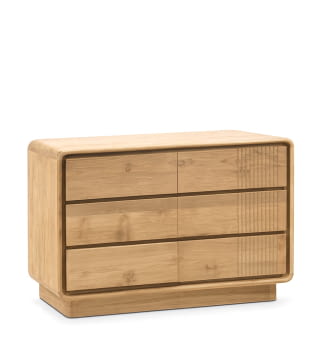 Cómoda Eyre Teka 6 Cajones (125x50x85)