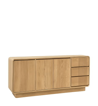 Aparador Eyre Teka 3 Cajones 3 Puertas (180x45x80)