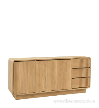 Aparador Eyre Teka 3 Cajones 3 Puertas (180x45x80)