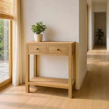 Consola Madera Mindi Estrecha (70x30x80)